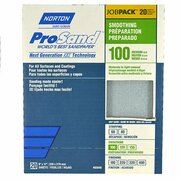 Norton Co 9" x 11" ProSand Sanding Sheet 100-Grit, PK 20 02640